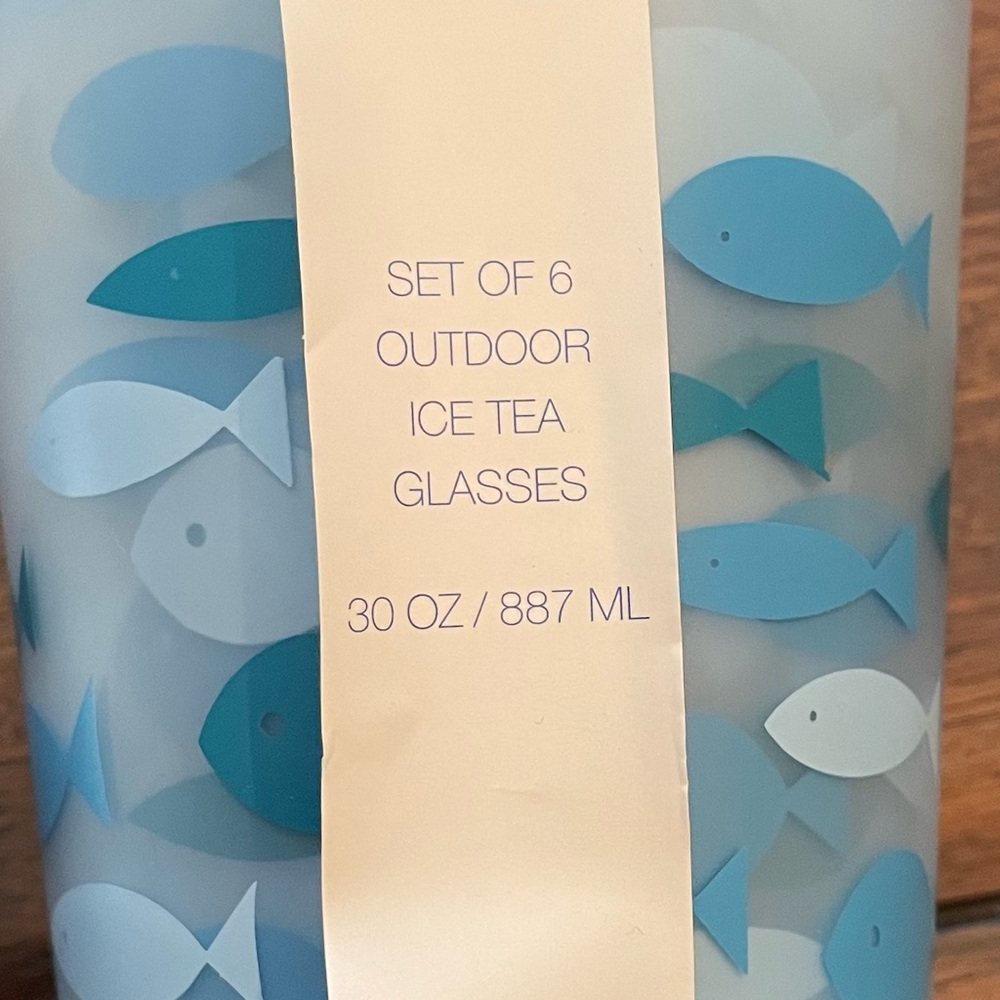 6 Tea Glasses - Picture 2 of 2